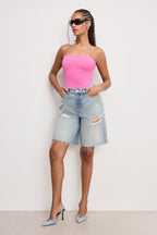 SCULPTING CORSET STRAPLESS BODYSUIT BERRY SORBET010
