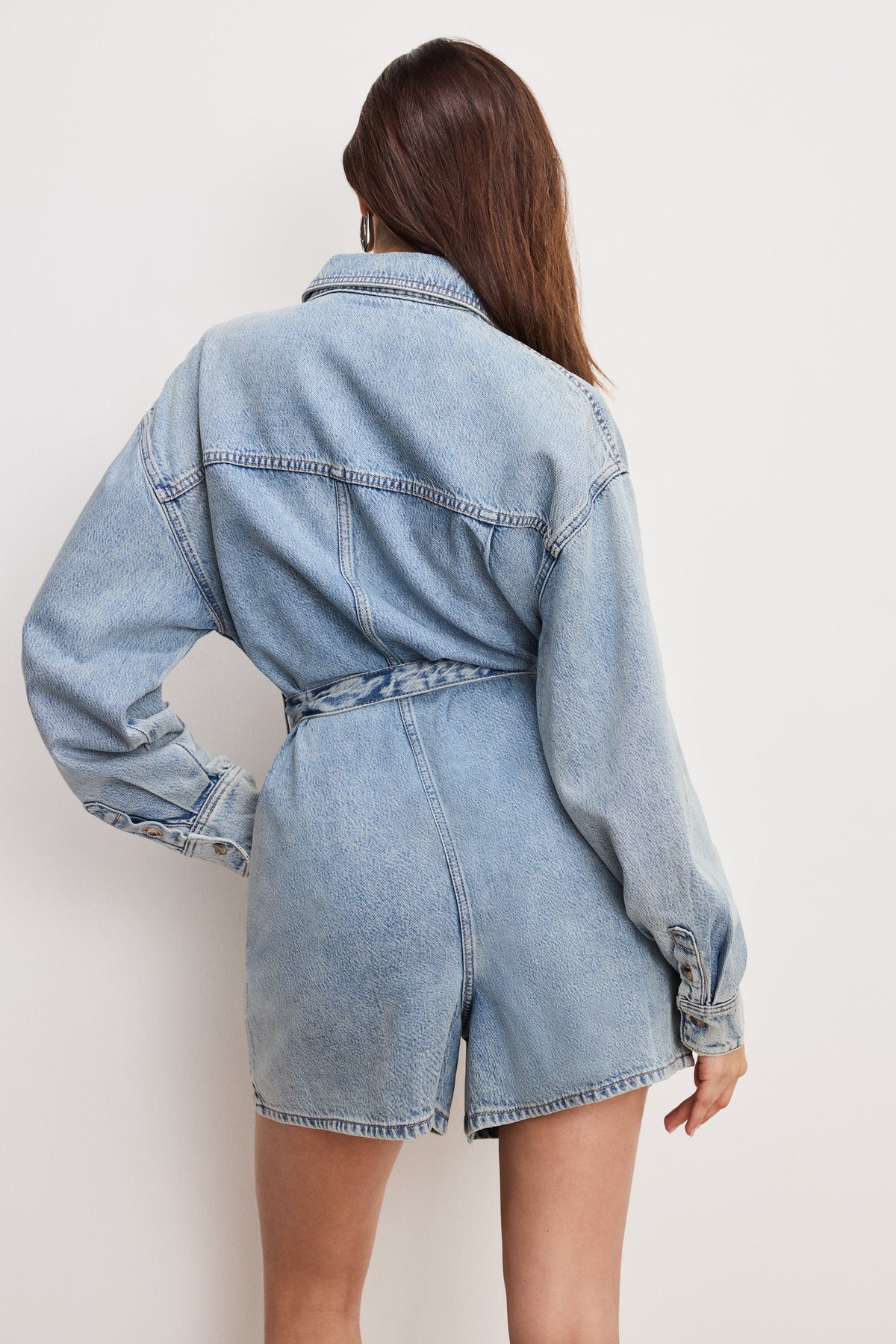 WEIGHTLESS DENIM ROMPER INDIGO793