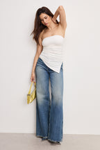 SUPER STRETCH JERSEY TUBE TOP CLOUD WHITE