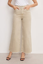 GOOD SKATE WIDE CROPPED JEANS DUNE001