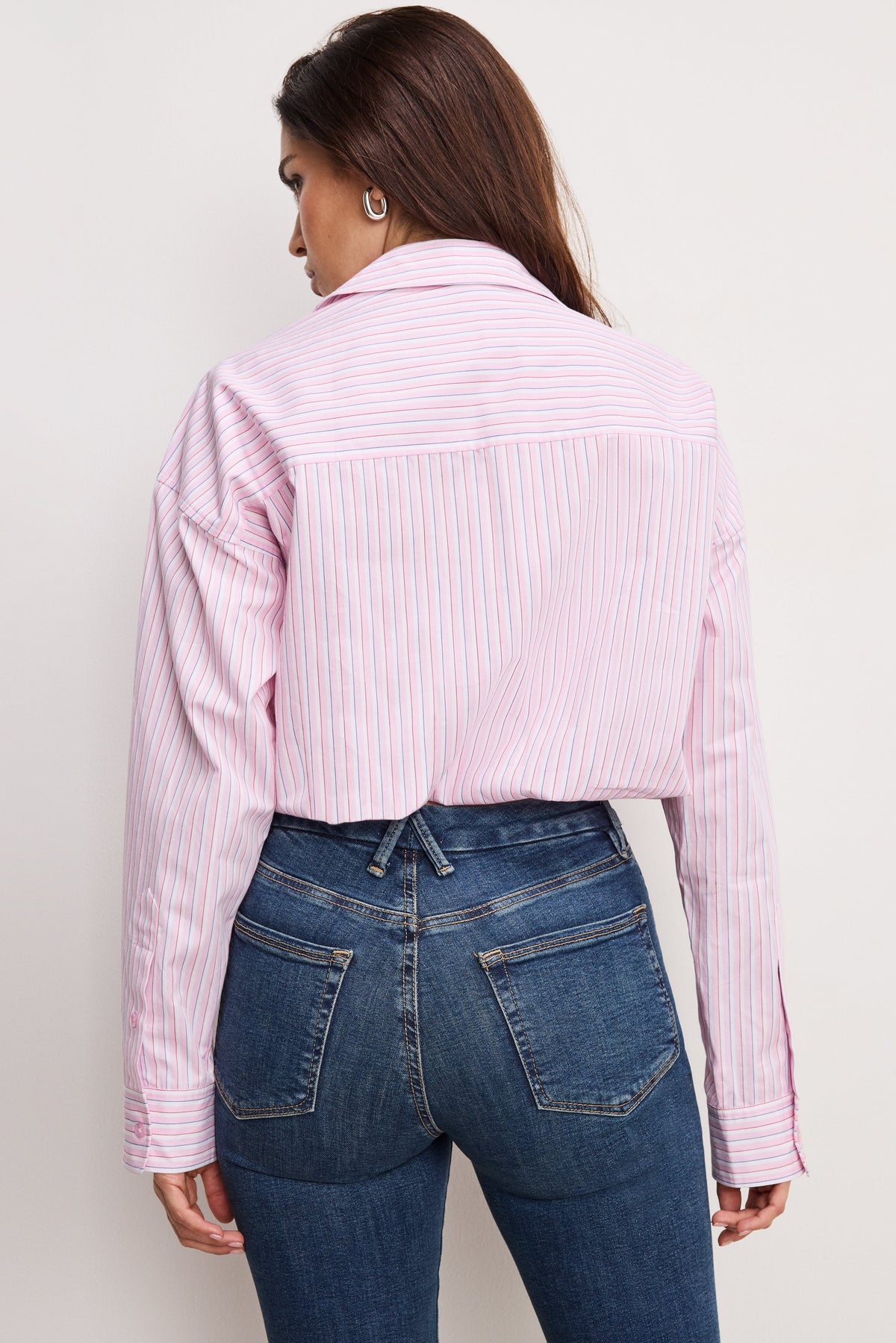 POPLIN BUBBLE SHIRT CANDY STRIPE001