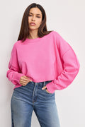 COZY KNIT CREW NECK BOUQUET001