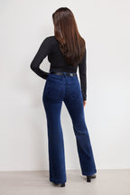 GOOD LEGS FLARE CORDUROY PANTS MIDNIGHT002