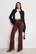 GOOD LEGS FLARE CORDUROY PANTS WALNUT004