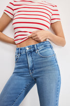 SOFT TECH GOOD LEGS STRAIGHT JEANS INDIGO514