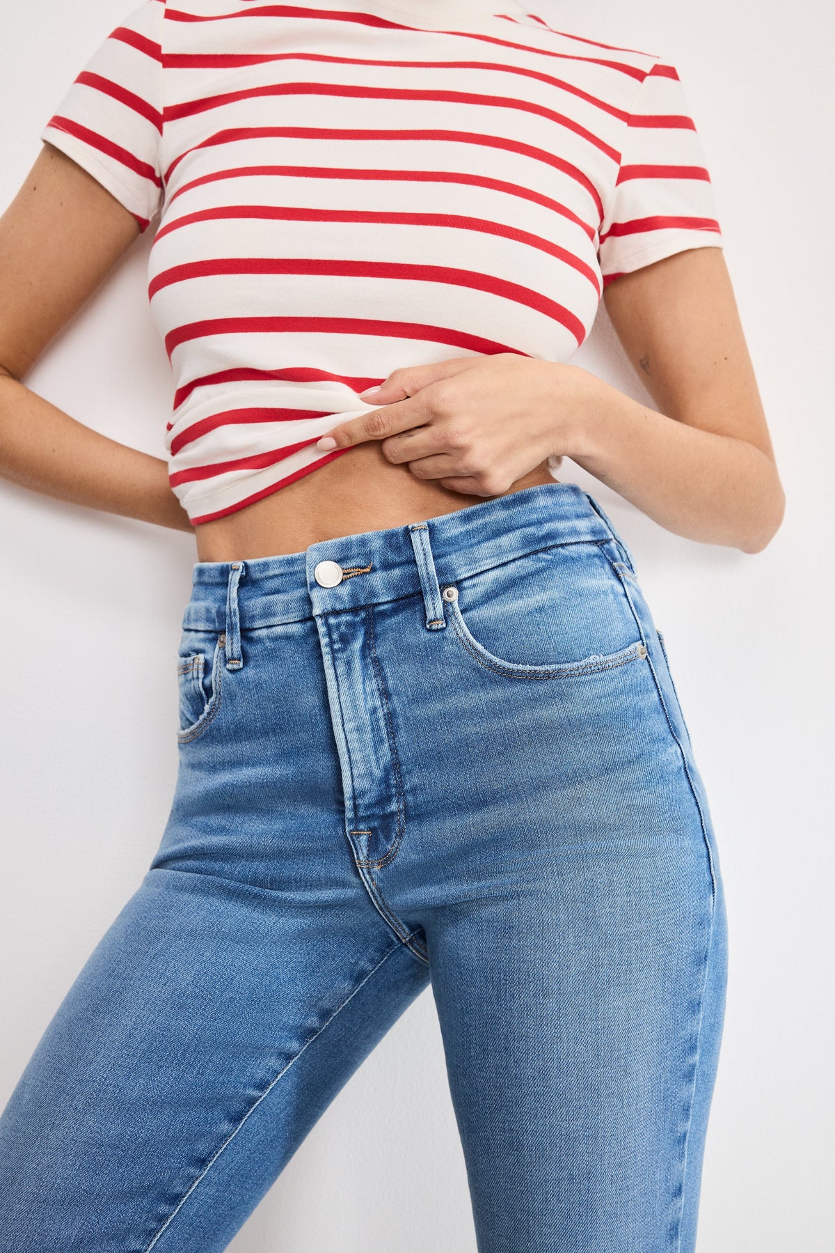 SOFT TECH GOOD LEGS STRAIGHT JEANS INDIGO514