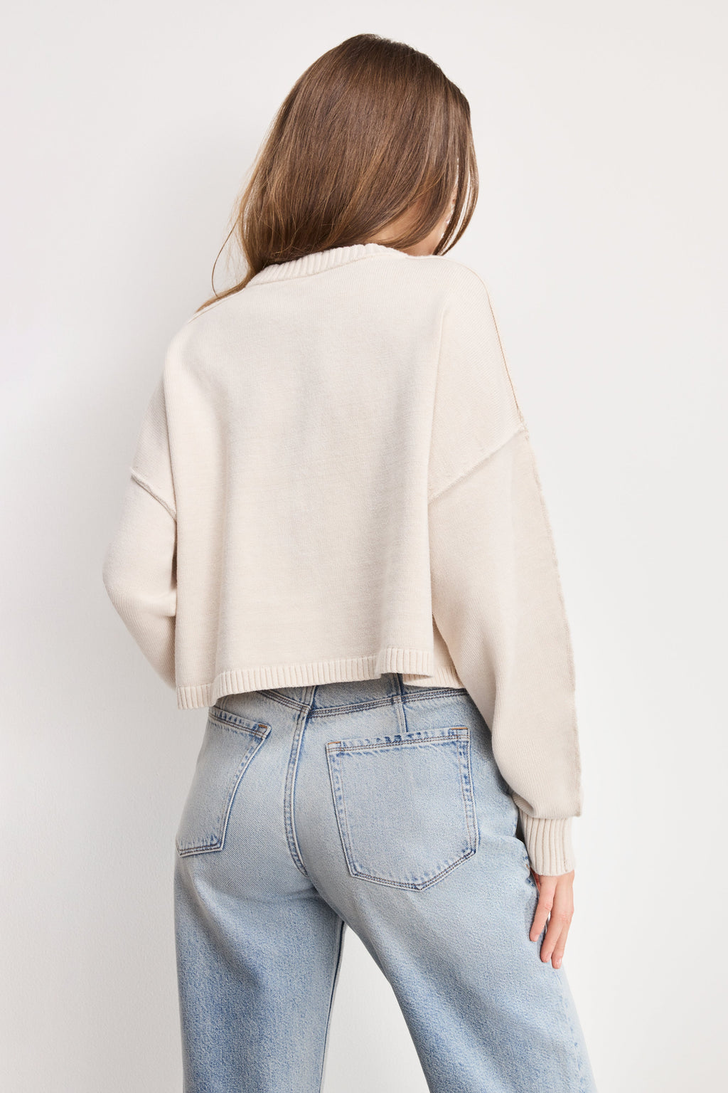 COZY KNIT CREW NECK VANILLA001