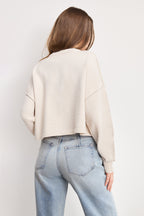 COZY KNIT CREW NECK VANILLA001