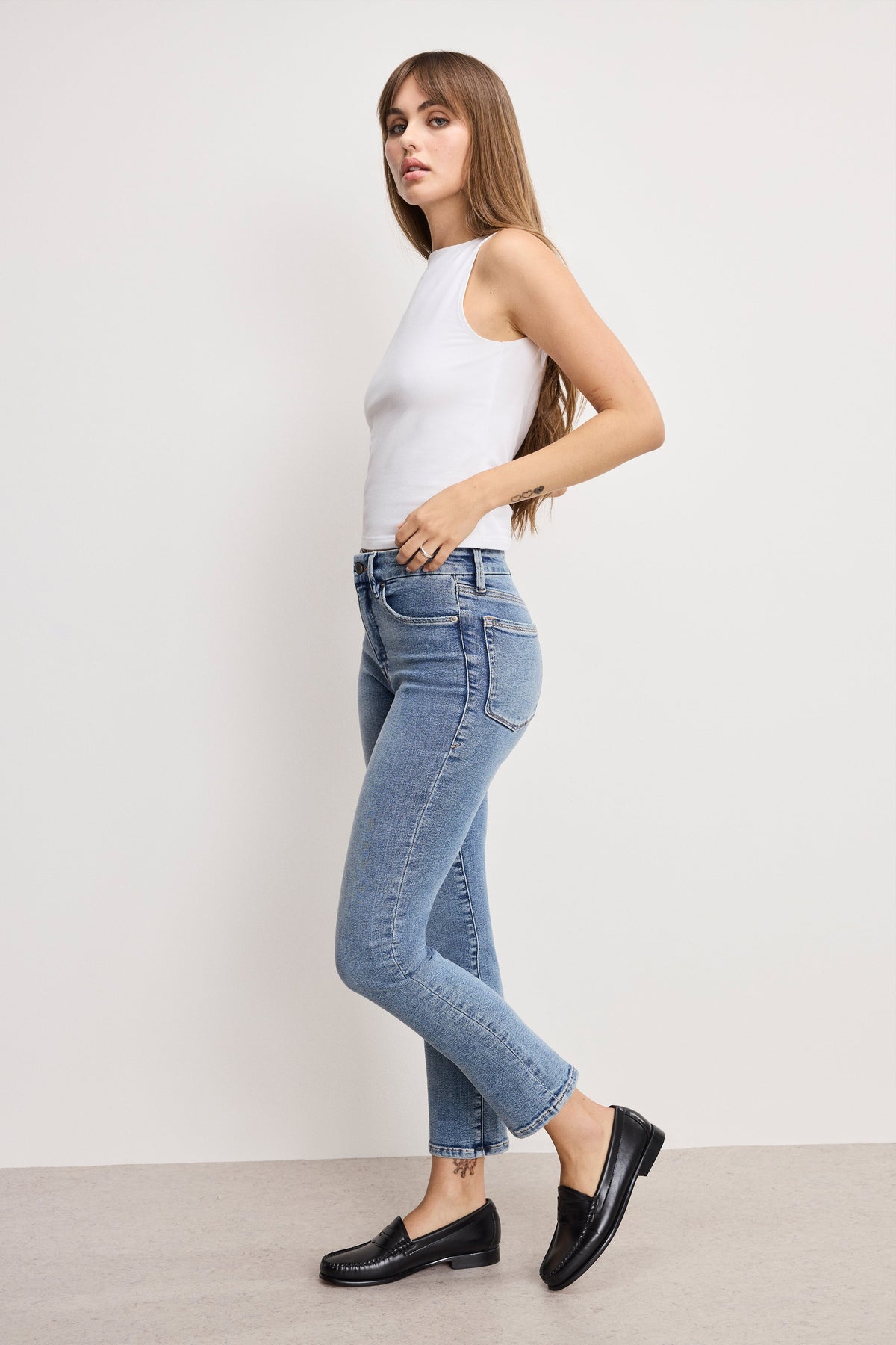 GOOD LEGS STRAIGHT JEANS INDIGO988