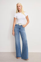 DOLLY CLASSIC CRYSTAL LEATHER BELT WHITE001