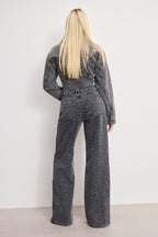 DOLLY JOLEANS CRYSTAL RELAXED JEANS BLACK415