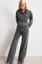 DOLLY JOLEANS CRYSTAL RELAXED JEANS BLACK415