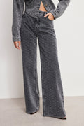 DOLLY JOLEANS CRYSTAL RELAXED JEANS BLACK415