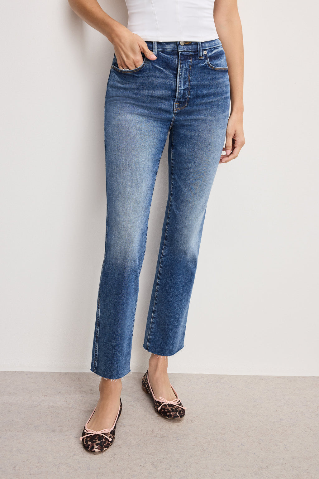 ALWAYS FITS GOOD CURVE STRAIGHT JEANS INDIGO1071