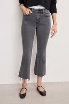 SOFT TECH GOOD LEGS CROPPED MINI BOOT JEANS BLACK405