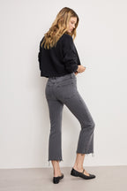 SOFT TECH GOOD LEGS CROPPED MINI BOOT JEANS BLACK405