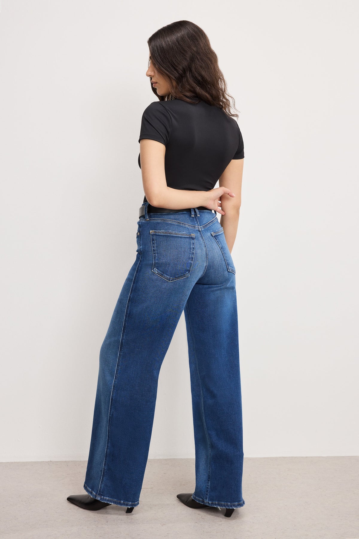 SOFT TECH GOOD PETITE SKATE WIDE JEANS INDIGO891