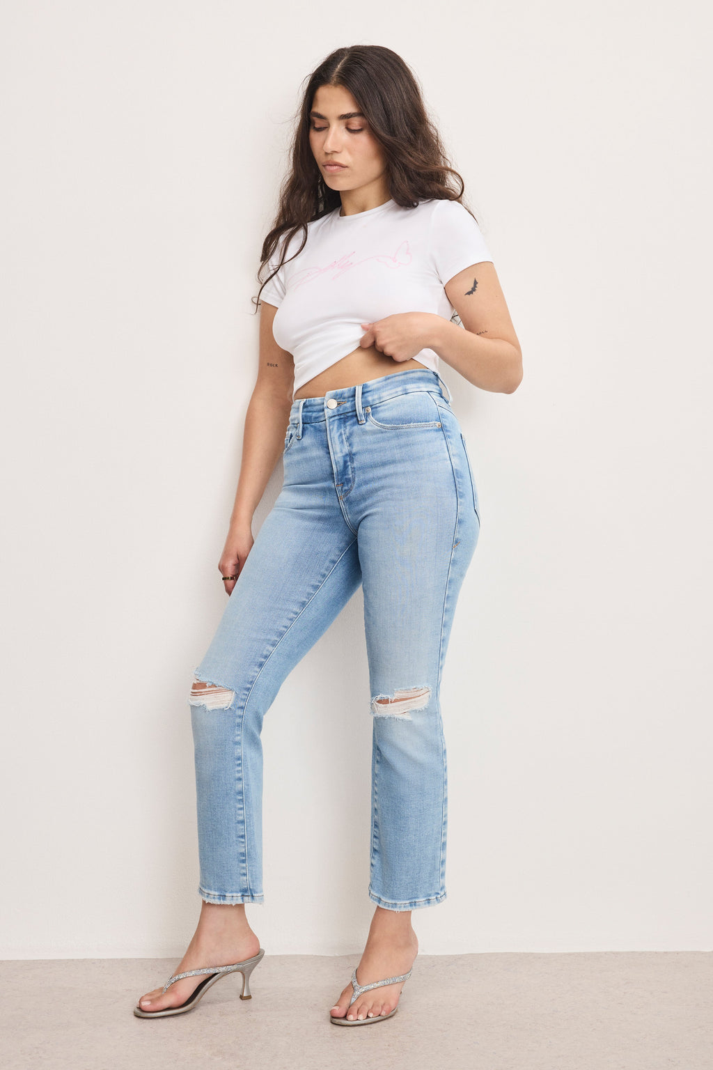 DOLLY JOLEANS PETITE STRAIGHT JEANS INDIGO1081
