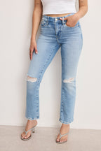 DOLLY JOLEANS PETITE STRAIGHT JEANS INDIGO1081