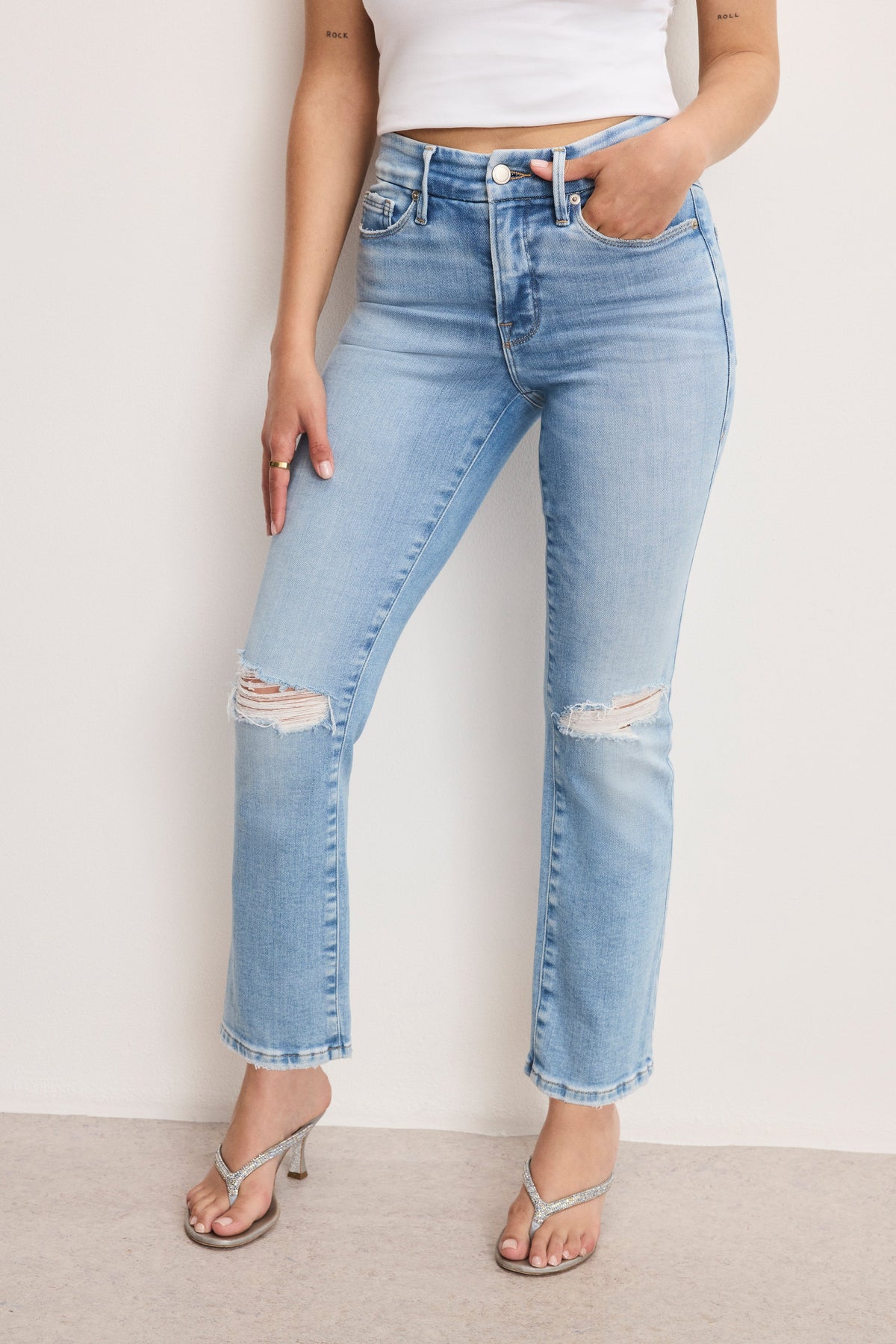 DOLLY JOLEANS PETITE STRAIGHT JEANS INDIGO1081
