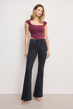 DOLLY JOLEANS FLARE JEANS BLACK391