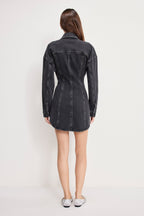 SHAPED DENIM DRESS K418