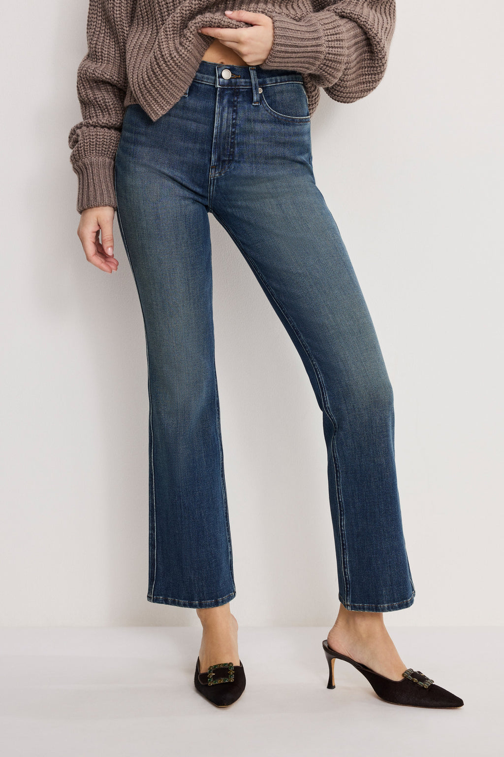 GOOD STANDARD KICK FLARE JEANS INDIGO1147