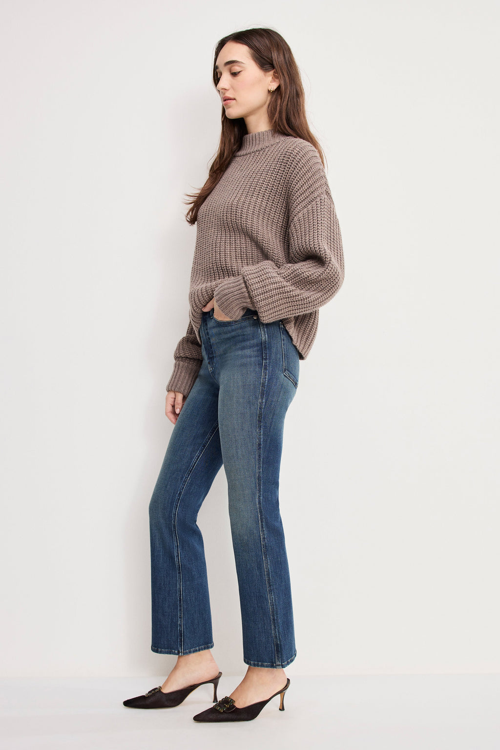 GOOD STANDARD KICK FLARE JEANS INDIGO1147