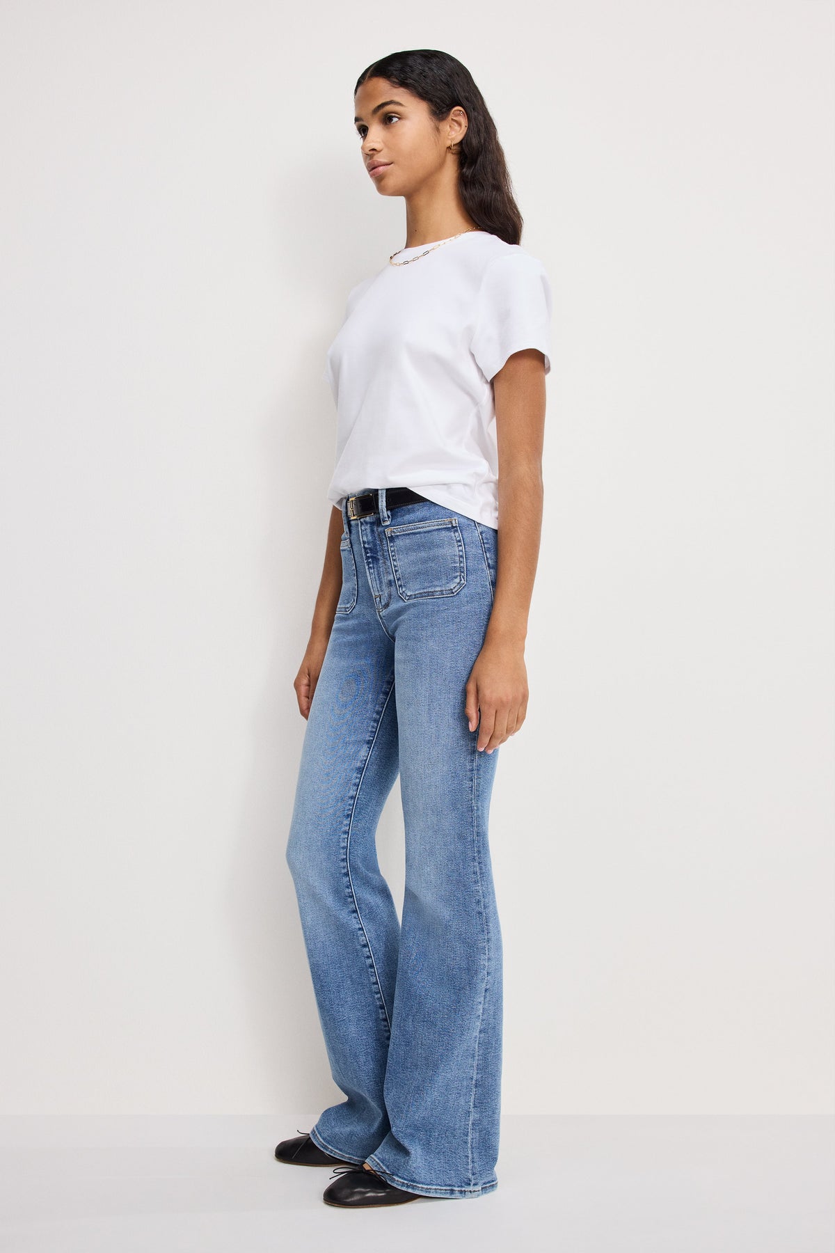 GOOD LEGS FLARE JEANS INDIGO1149