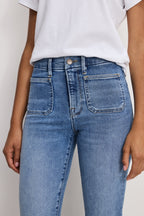 GOOD LEGS FLARE JEANS INDIGO1149
