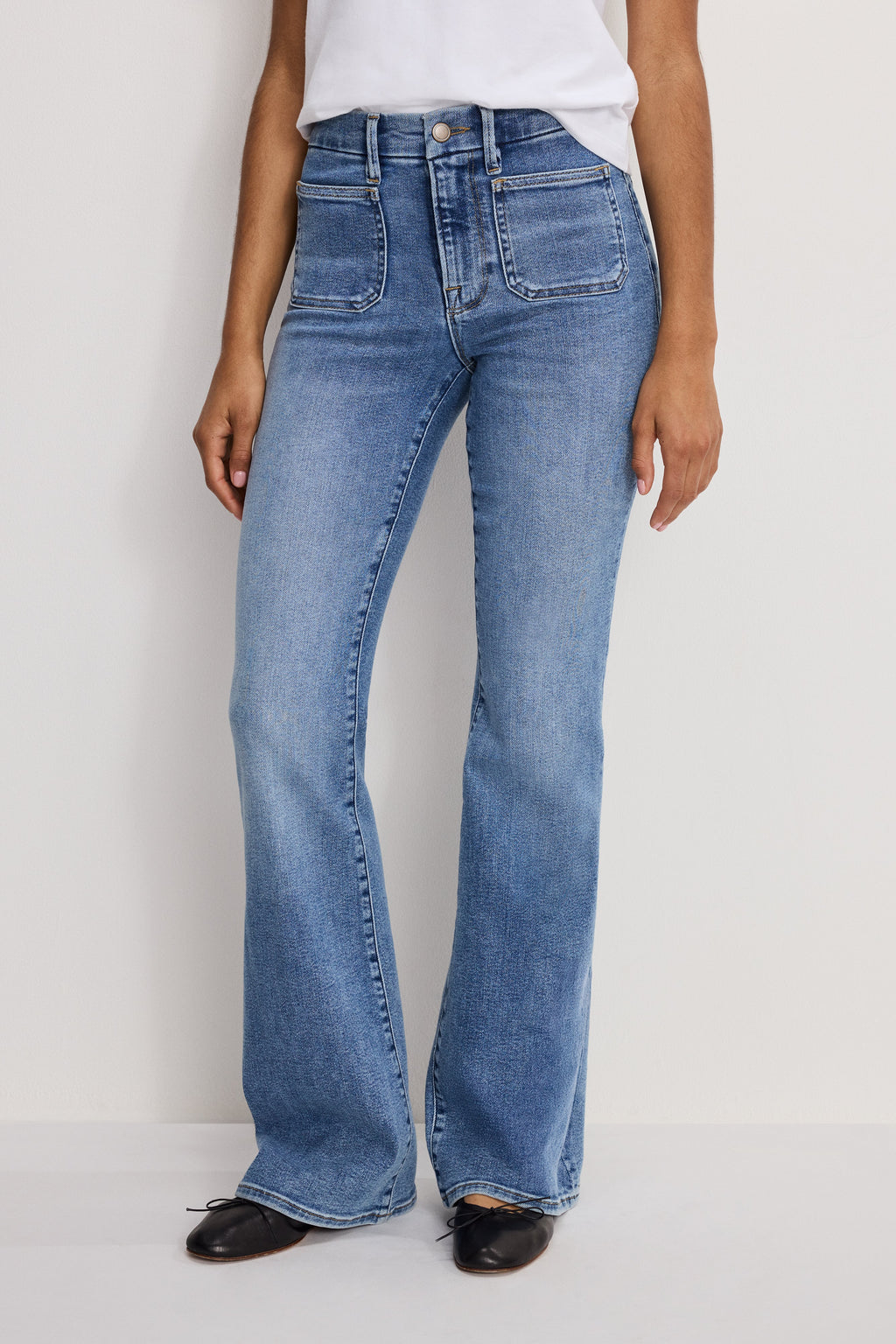 GOOD LEGS FLARE JEANS INDIGO1149