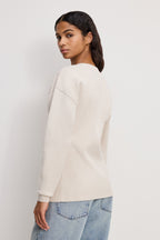 EXAGGERATED SLEEVE CARDIGAN SWEATER LIGHT TAUPE