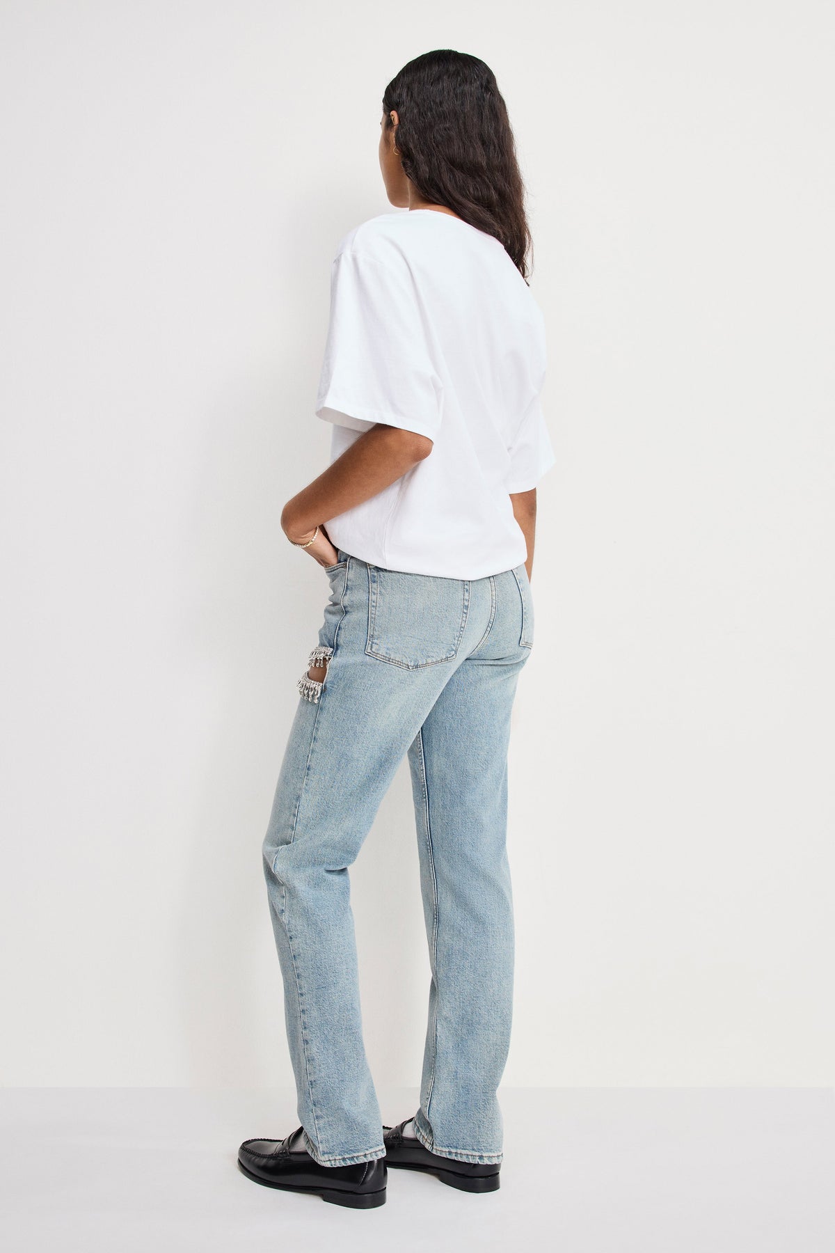 GOOD ICON STRAIGHT DIAMOND JEANS INDIGO357