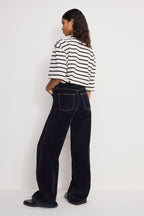 GOOD SKATE FLOCKED DENIM JEANS INDIGO939