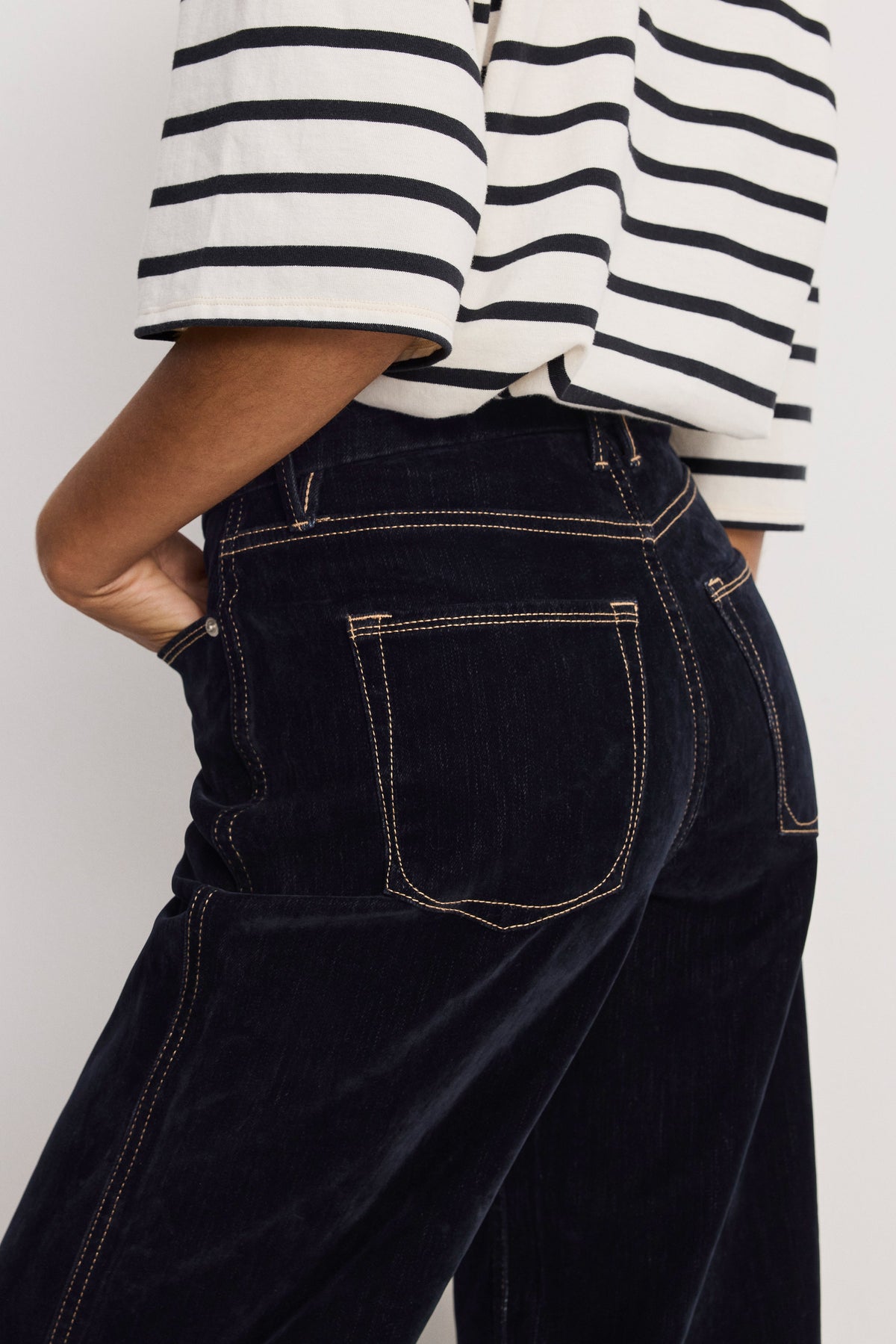 GOOD SKATE FLOCKED DENIM JEANS INDIGO939