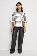 GOOD SKATE FAUX LEATHER PANTS BLACK001