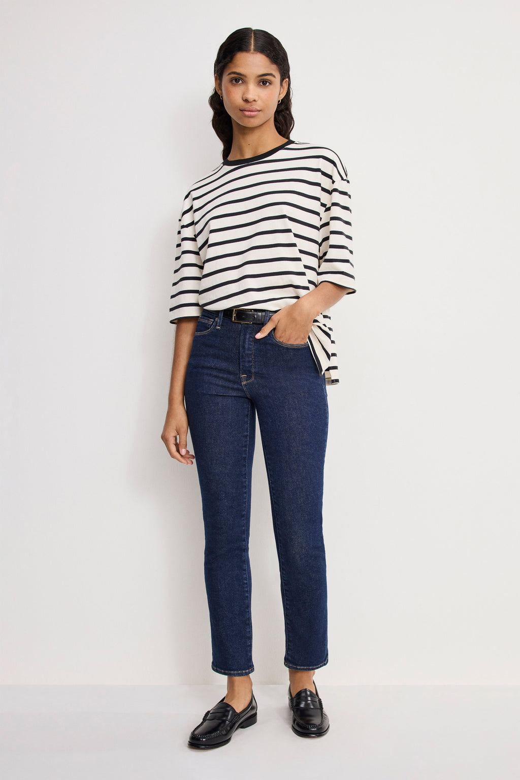 GOOD LEGS STRAIGHT JEANS INDIGO983