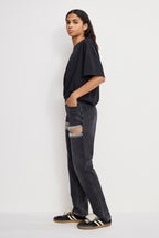 GOOD ICON STRAIGHT DIAMOND JEANS BLACK376