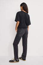 GOOD ICON STRAIGHT DIAMOND JEANS BLACK376