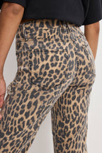 LEOPARD GOOD ICON STRAIGHT DIAMOND JEANS LUCKY LEOPARD001