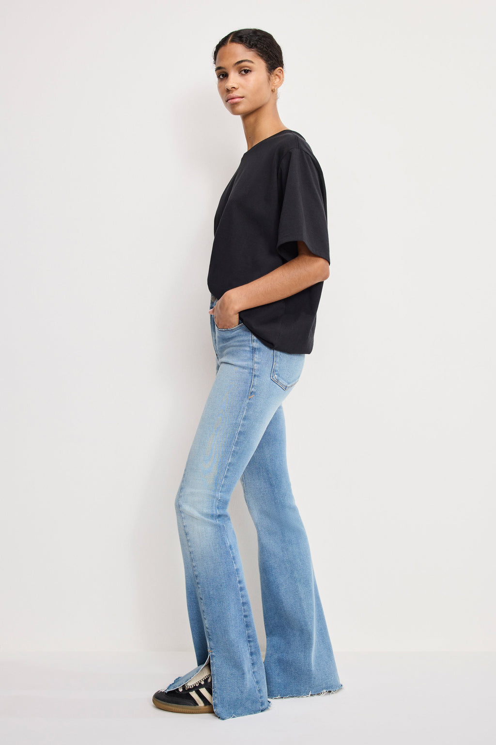 SOFT TECH GOOD LEGS FLARE JEANS INDIGO995