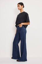 GOOD WAIST PALAZZO JEANS INDIGO985
