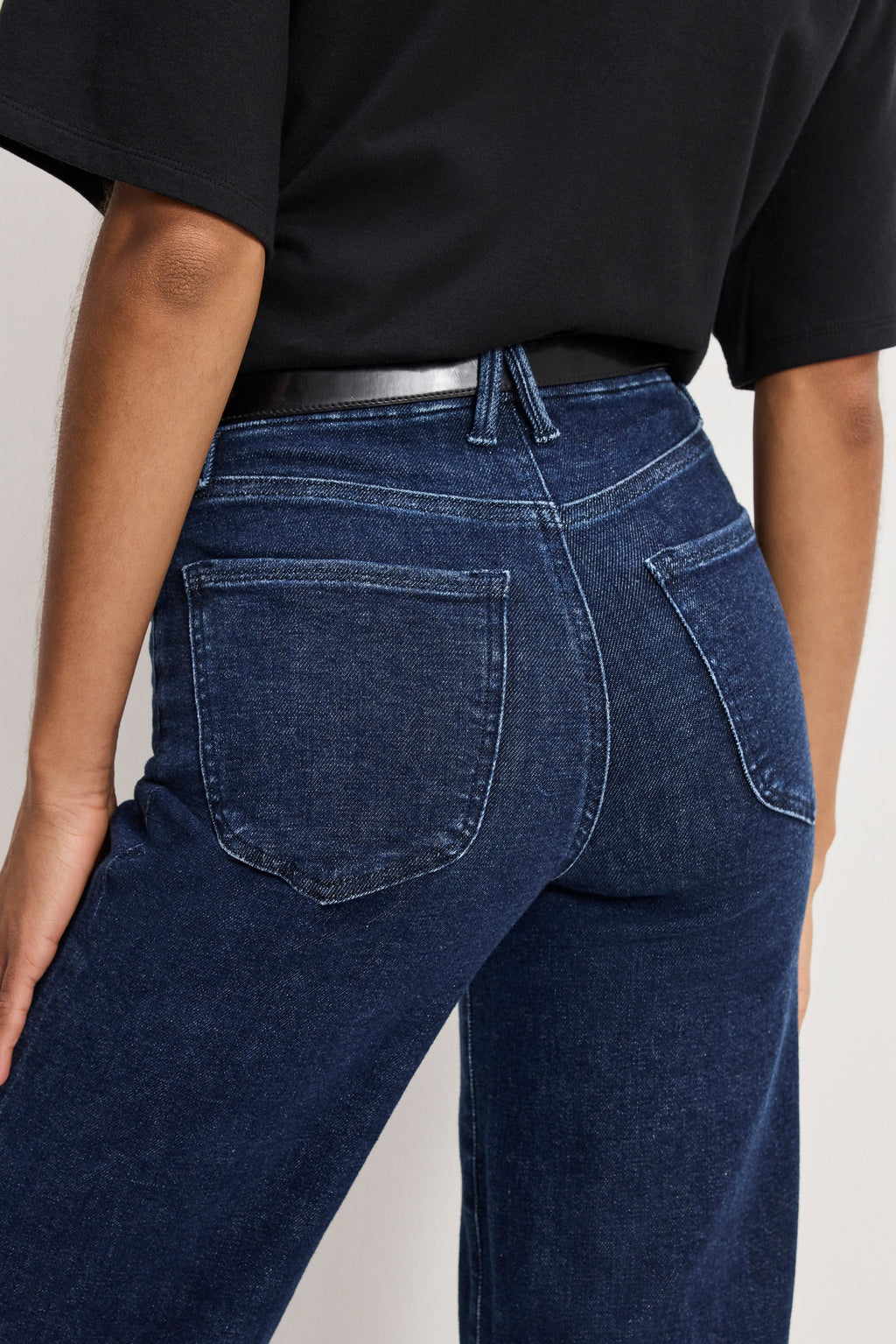 GOOD WAIST PALAZZO JEANS INDIGO985