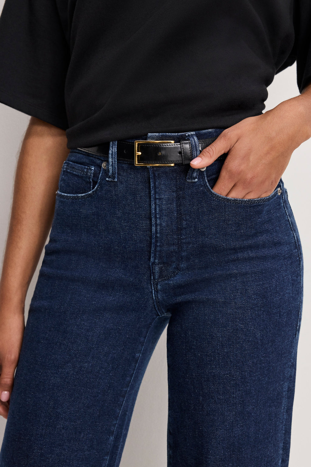 GOOD WAIST PALAZZO JEANS INDIGO985