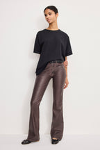 GOOD CLASSIC BOOTCUT FAUX LEATHER PANTS VAMP001