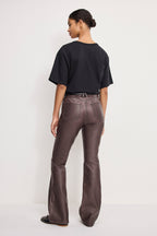 GOOD CLASSIC BOOTCUT FAUX LEATHER PANTS VAMP001