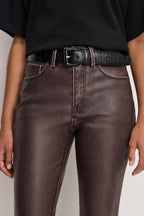GOOD CLASSIC BOOTCUT FAUX LEATHER PANTS VAMP001