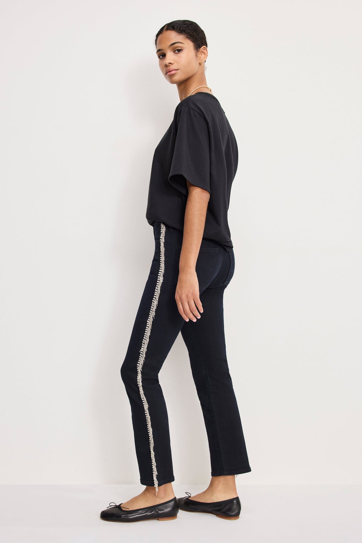 GOOD LEGS STRAIGHT DIAMOND JEANS BLACK411