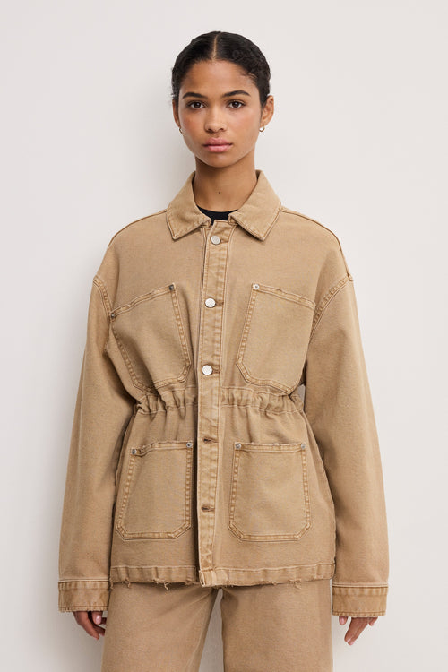 CANVAS JACKET GOOD KHAKI001