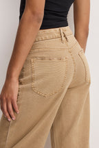 PALAZZO CROPPED PANTS GOOD KHAKI001